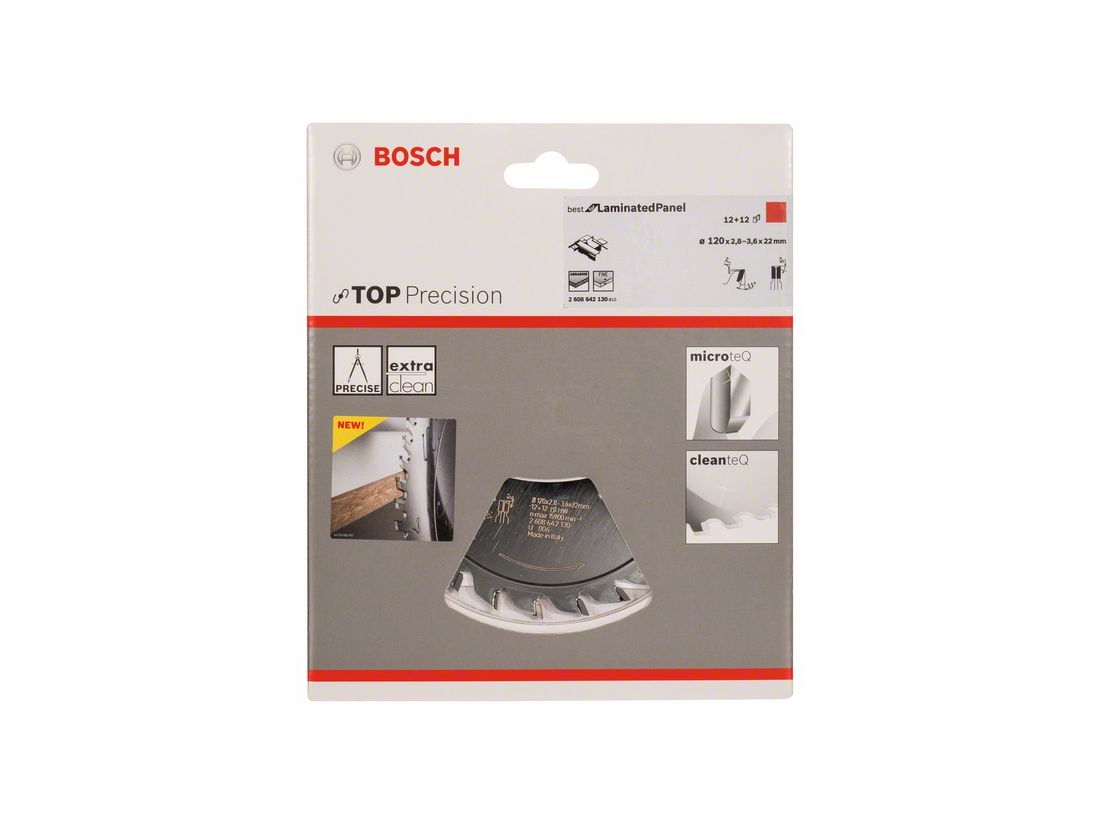Bosch Předřezový kotouč Top Precision Laminated Panel 120 x 22 x 2, 8-3, 6 mm, 12+12 PROFESSIONAL