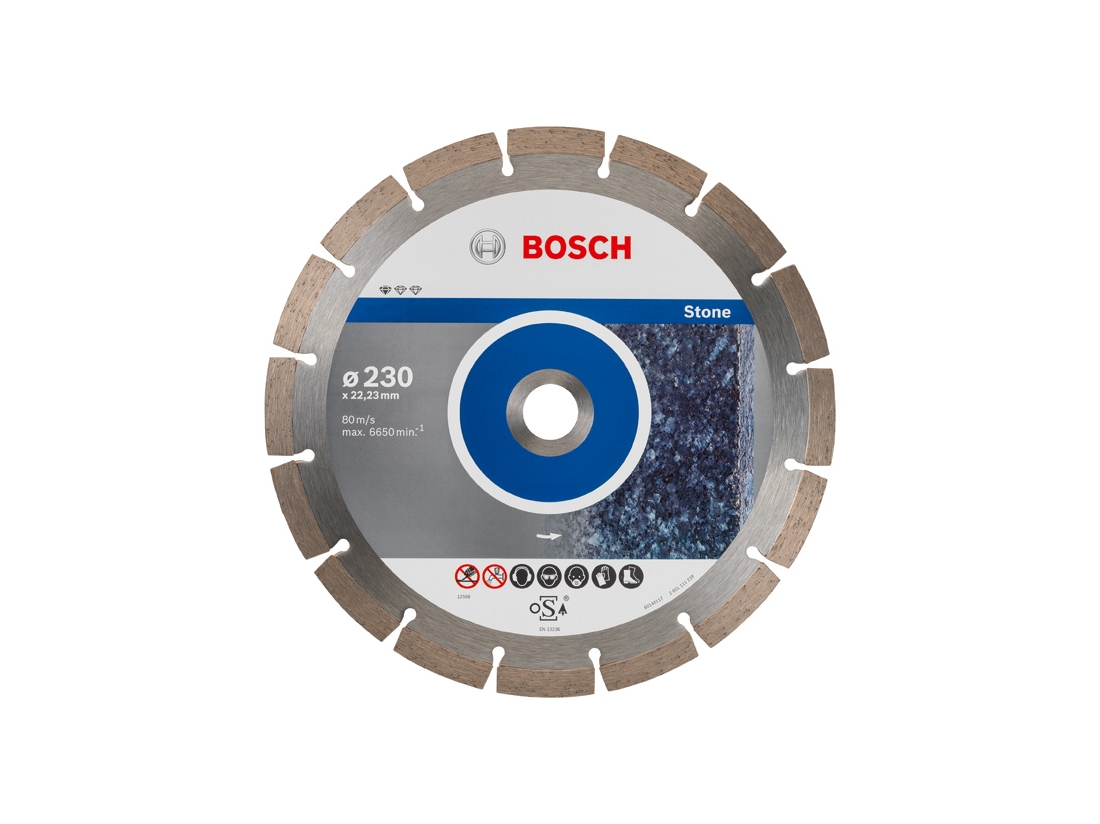 Bosch Diamantový dělicí kotouč Standard for Stone 230 x 22, 23 x 2, 3 x 10 mm PROFESSIONAL