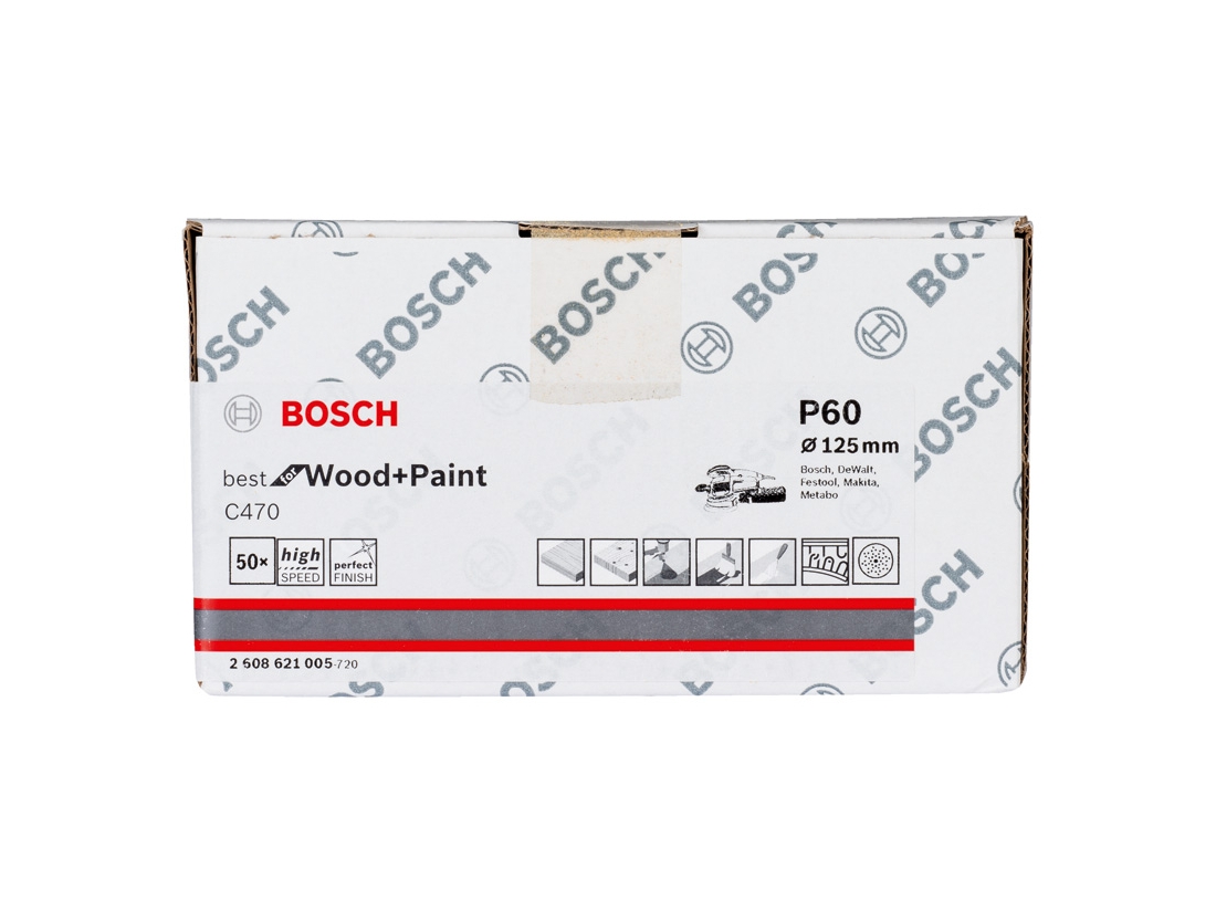 Bosch Brusný papír C470, balení 50 ks PROFESSIONAL