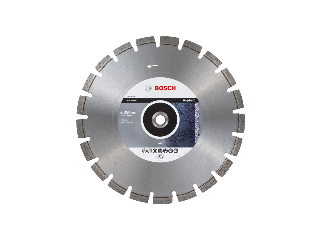 Bosch Diamantový dělicí kotouč Best for Asphalt 350 x 20/25, 40 x 3, 2 x 12 mm PROFESSIONAL