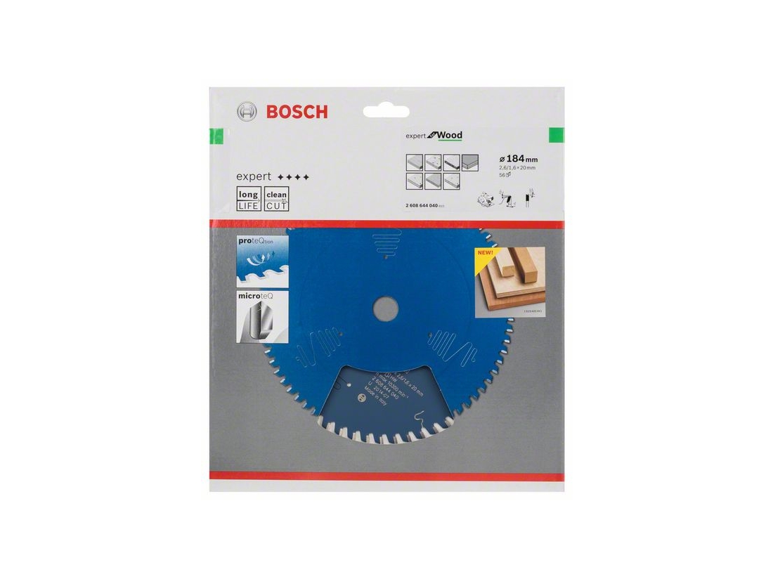 Bosch Pilový kotouč Expert for Wood 184 x 20 x 2, 6 mm, 56 PROFESSIONAL