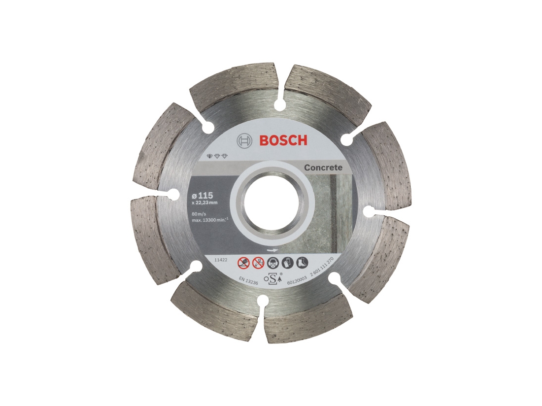 Bosch Diamantový dělicí kotouč Standard for Concrete 115 x 22, 23 x 1, 6 x 10 mm PROFESSIONAL