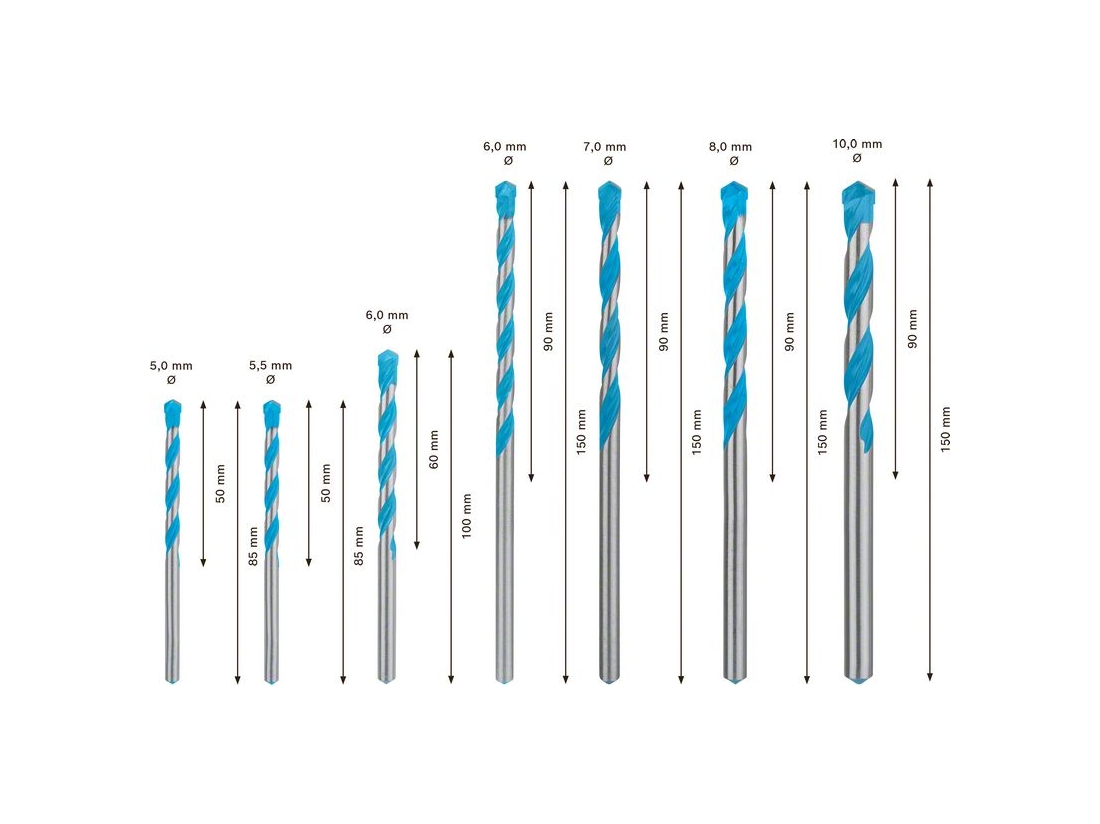 Bosch Sady víceúčelových vrtáků EXPERT CYL-9 MultiConstruction