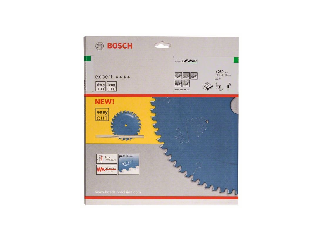 Bosch Pilový kotouč Expert for Wood 250 x 30 x 2, 5 mm, 80 PROFESSIONAL