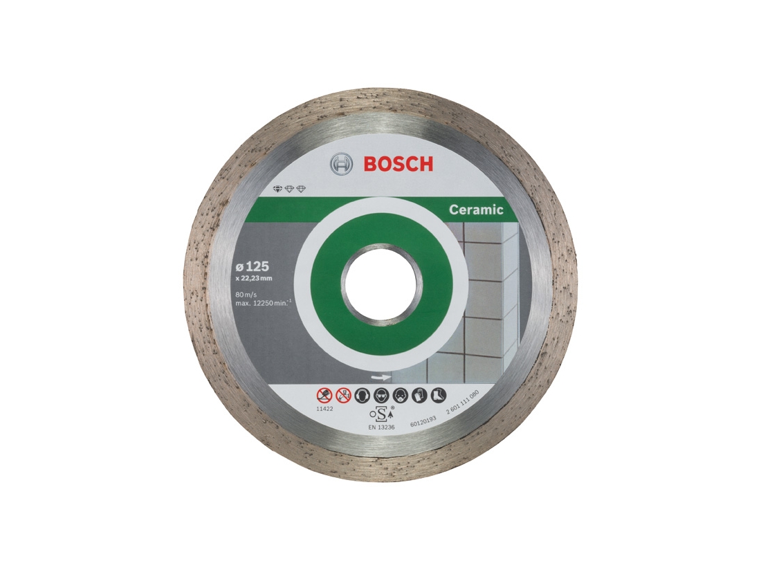 Bosch Diamantový dělicí kotouč Standard for Ceramic 125 x 22, 23 x 1, 6 x 7 mm PROFESSIONAL