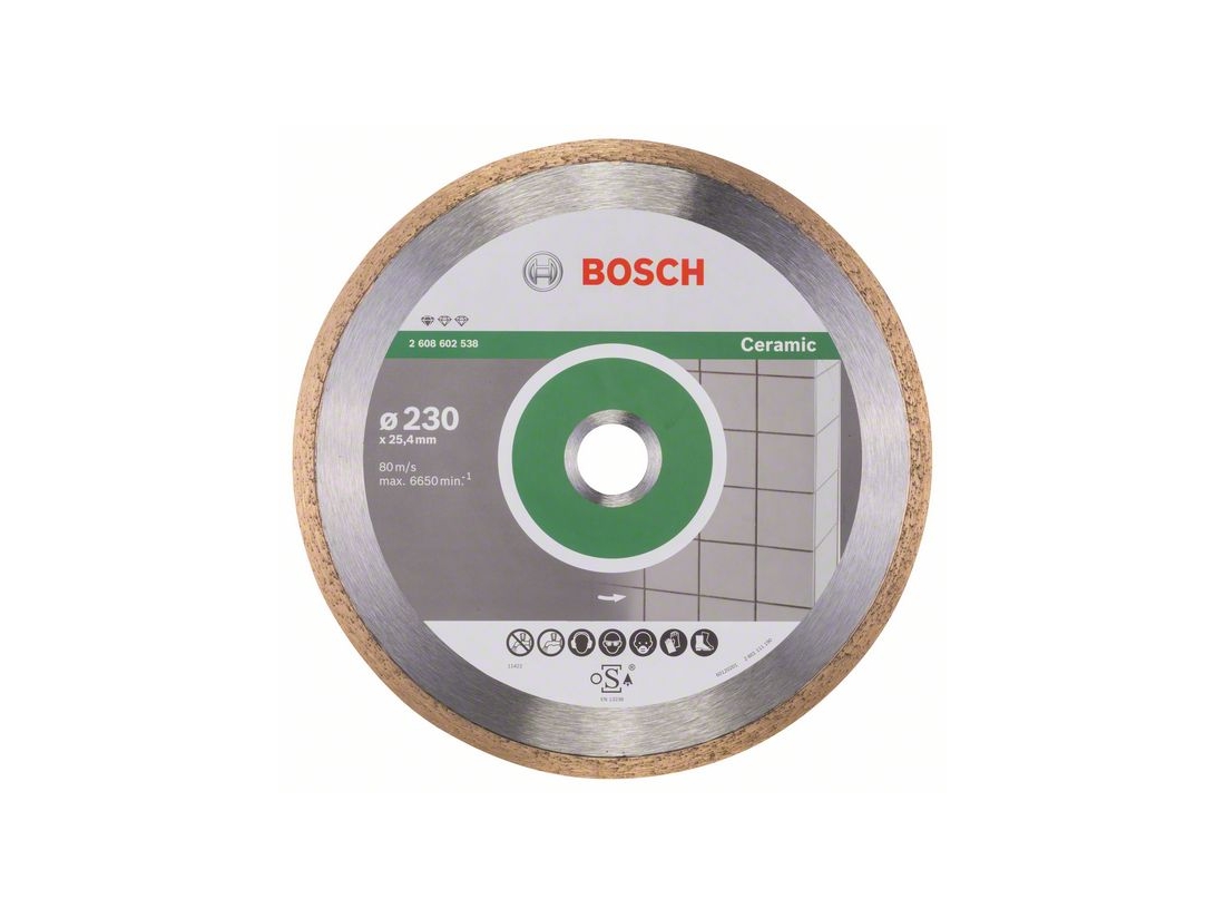 Bosch Diamantový dělicí kotouč Standard for Ceramic 230 x 25, 40 x 1, 6 x 7 mm PROFESSIONAL