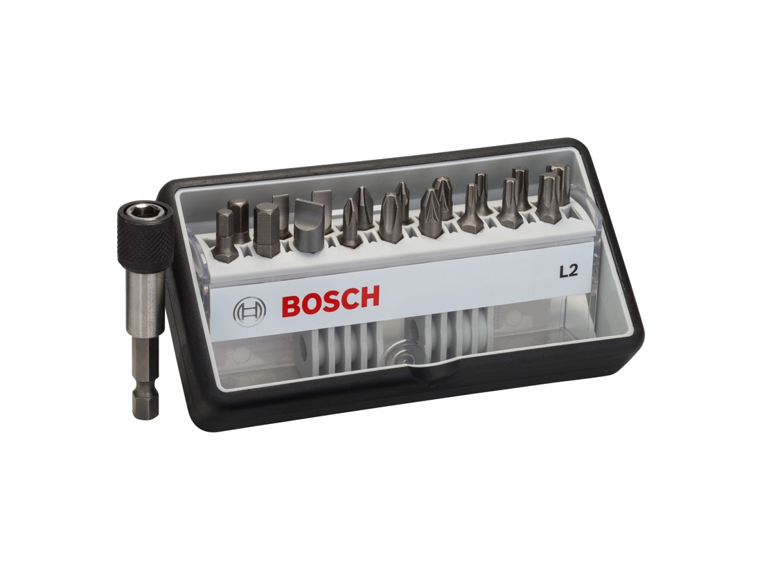 Bosch (18+1)dílná sada šroubovacích bitů Robust Line, L Extra-Hart 25 mm, (18+1)dílná sada PROFESSIONAL