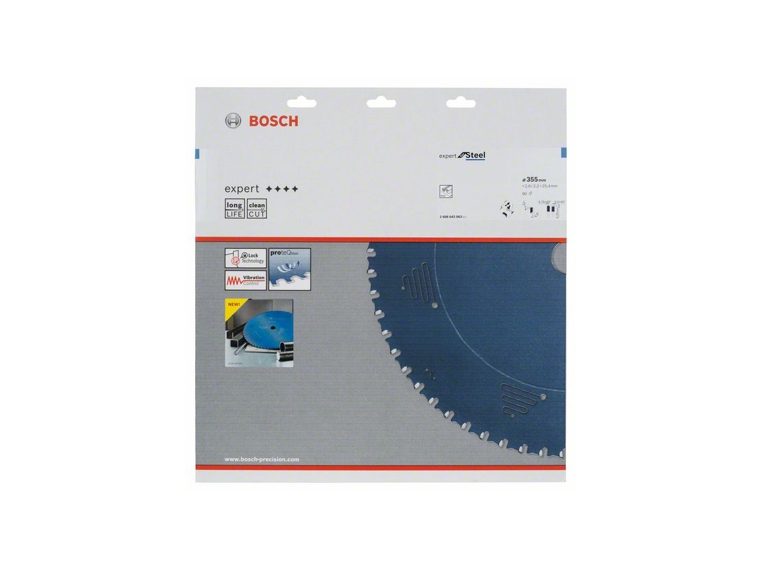 Bosch Pilový kotouč do okružních pil Expert for Steel 355 x 25, 4 x 2, 6 mm, 90 PROFESSIONAL