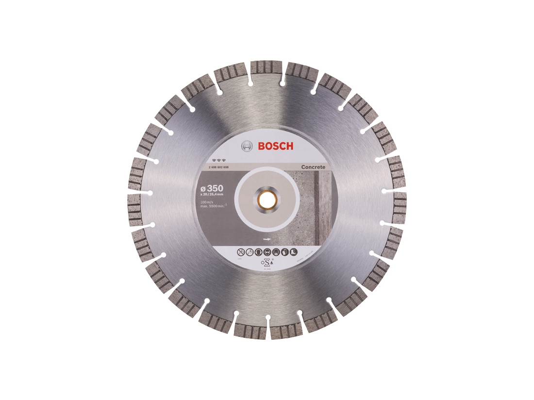 Bosch Diamantový dělicí kotouč Best for Concrete 350 x 20, 00+25, 40 x 3, 2 x 15 mm PROFESSIONAL