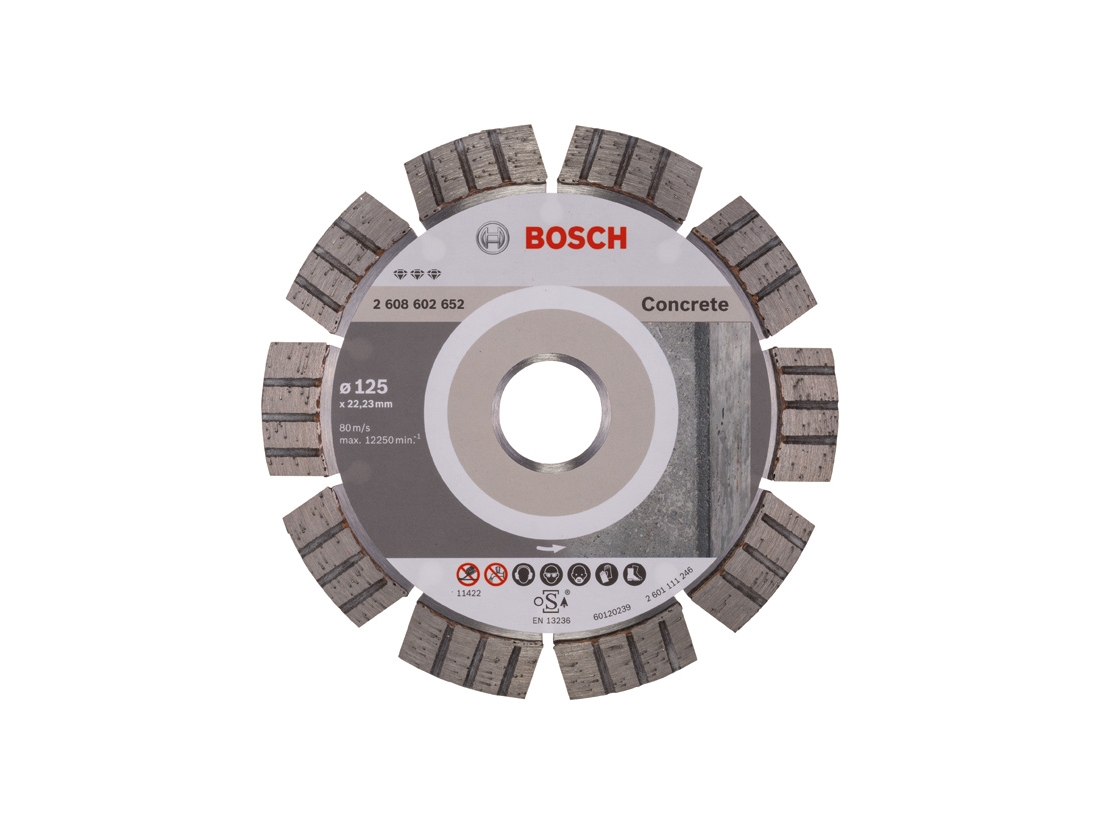 Bosch Diamantový dělicí kotouč Best for Concrete 125 x 22, 23 x 2, 2 x 12 mm PROFESSIONAL