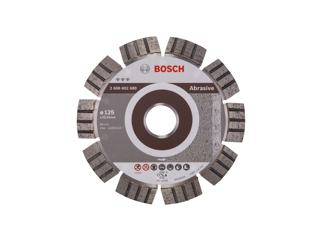 Bosch Diamantový dělicí kotouč Best for Abrasive 125 x 22, 23 x 2, 2 x 12 mm PROFESSIONAL