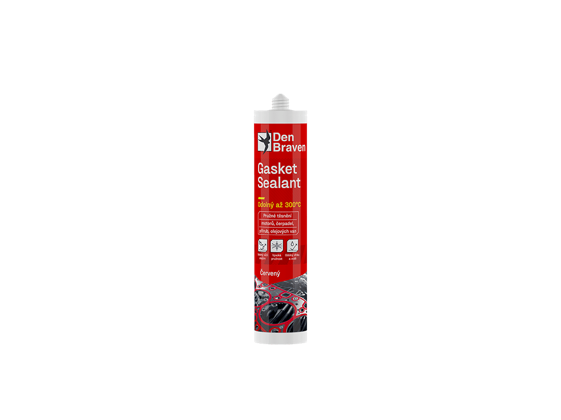 Den Braven Gasket sealant červený 280 ml kartuše cihlově červená