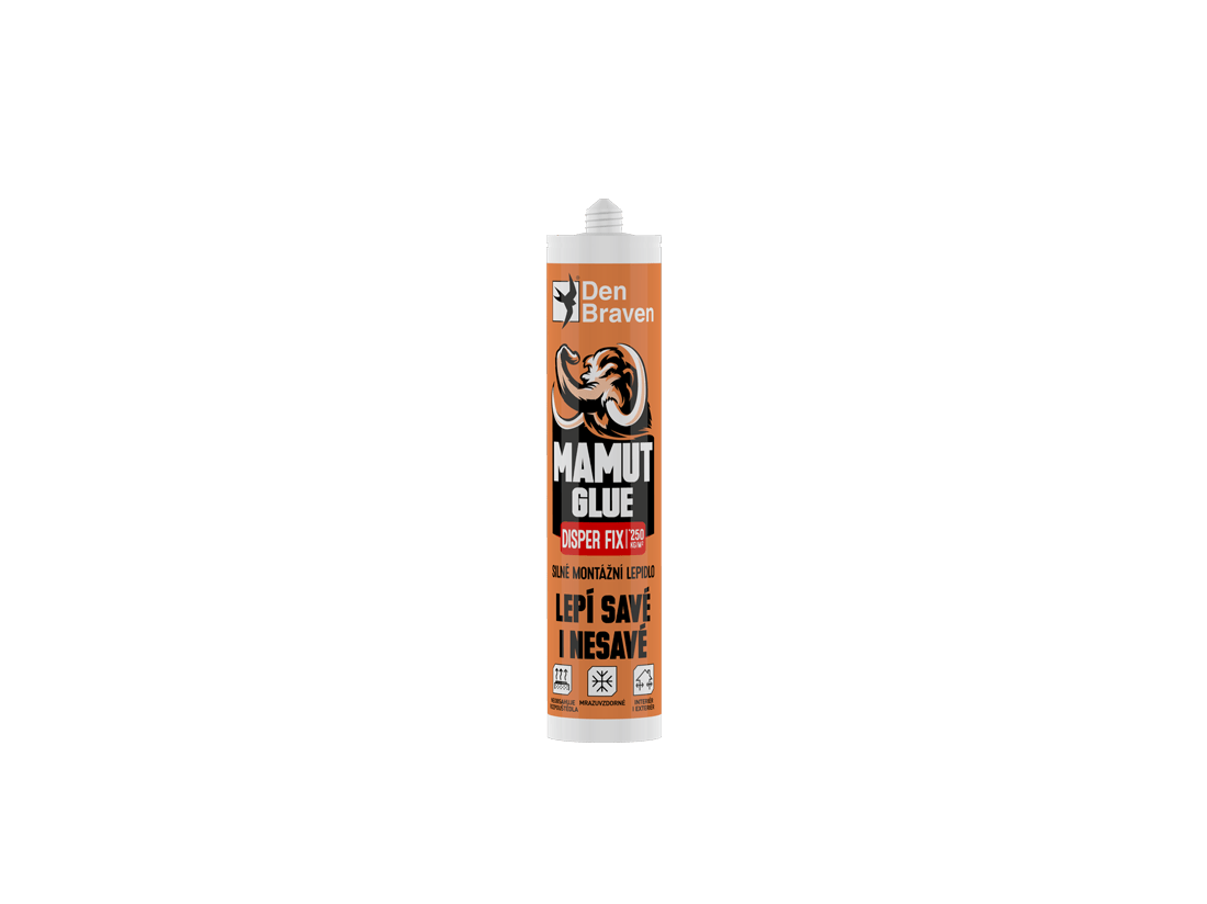 Den Braven MAMUT GLUE Disper Fix 280 ml kartuše šedá