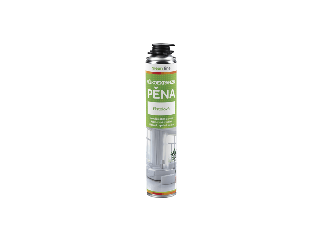 Den Braven Nízkoexpanzní pěna pistolová Green Line 750 ml