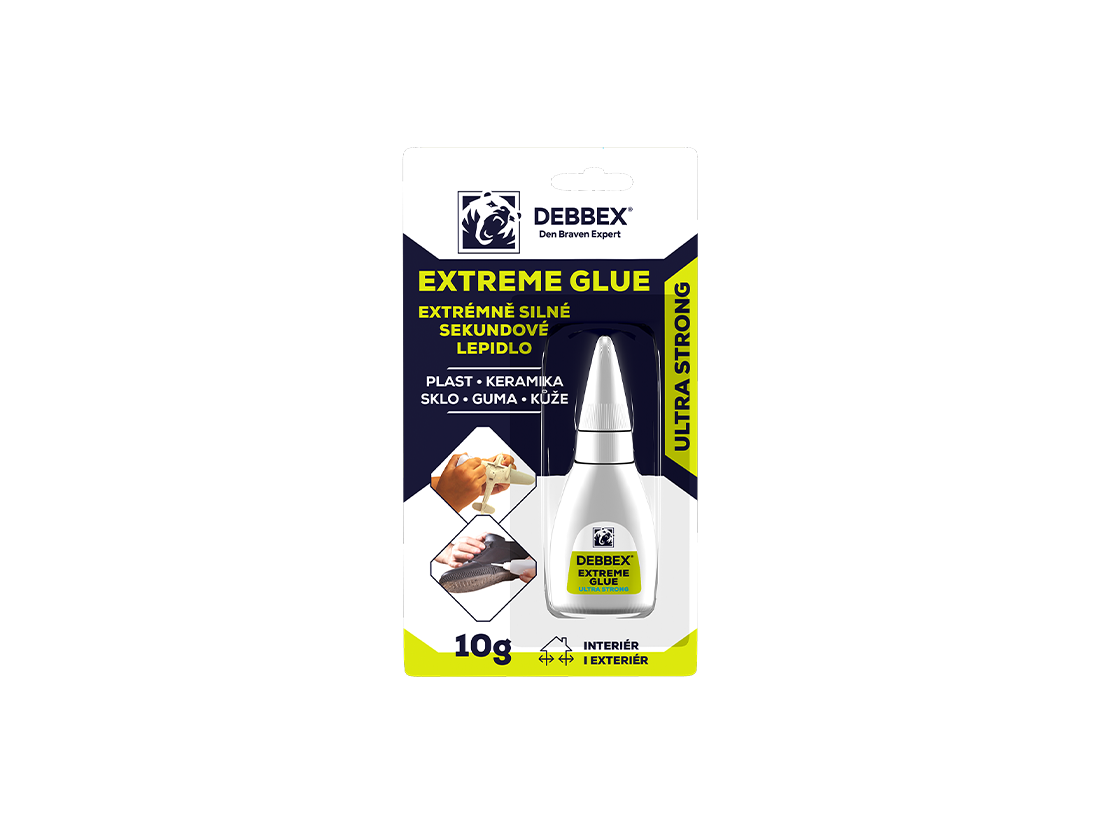 Den Braven Extrémně silné sekundové lepidlo EXTREME GLUE 20 g dóza transparentní