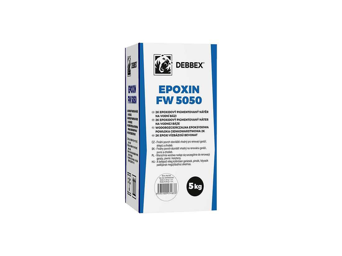 Den Braven EPOXIN FW5050 30 kg sada plechovek RAL 7035