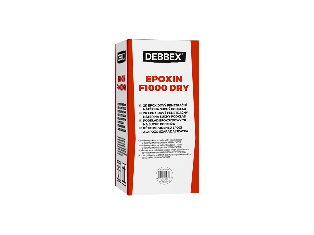 Den Braven EPOXIN F1000 DRY 4,4 kg plechovka transparentní