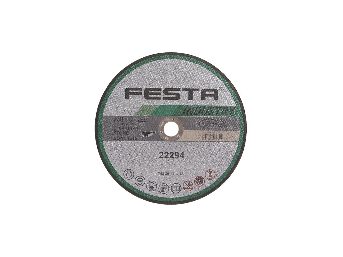 Festa Kotouč řezný  INDUSTRY na kámen 230x3x22.2mm