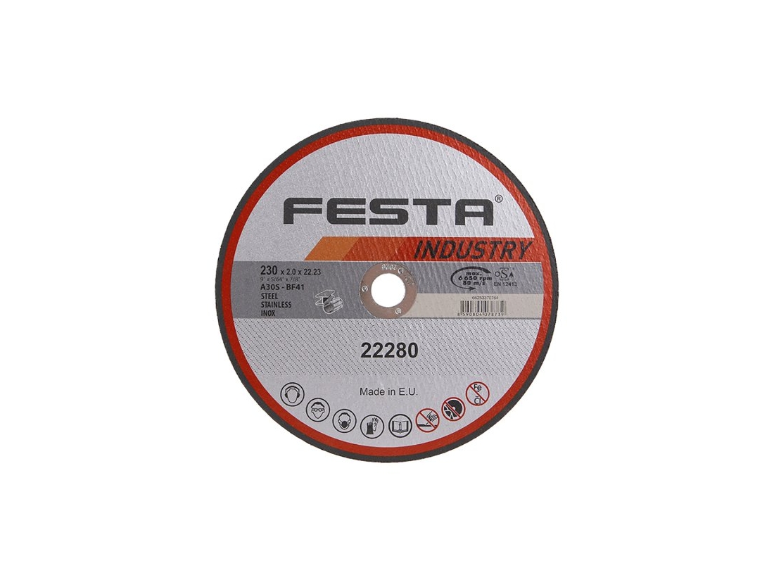 Festa Kotouč řezný  INDUSTRY na kov 230x2x22.2mm