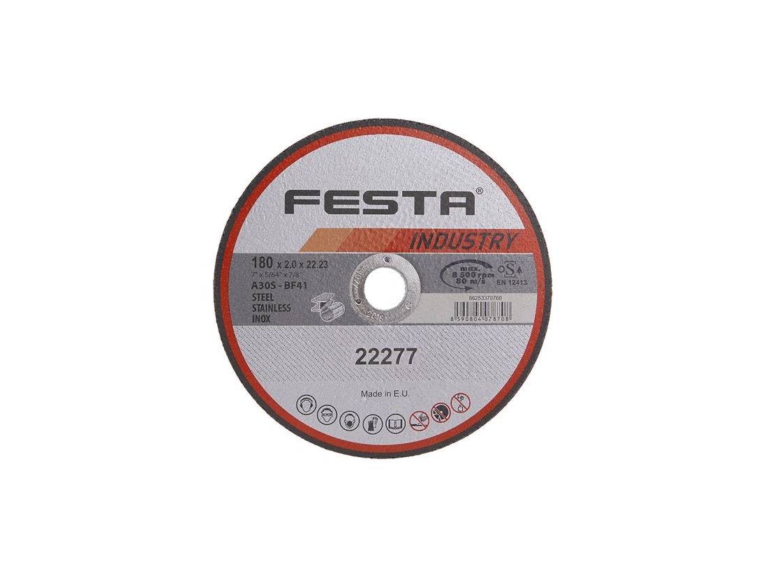 Festa Kotouč řezný  INDUSTRY na kov 180x2x22.2mm