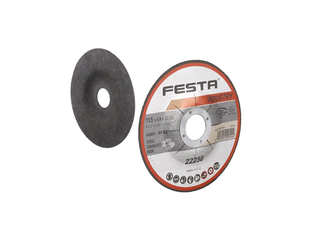 Festa Kotouč řezný  INDUSTRY na kov 115x0.8x22.2mm