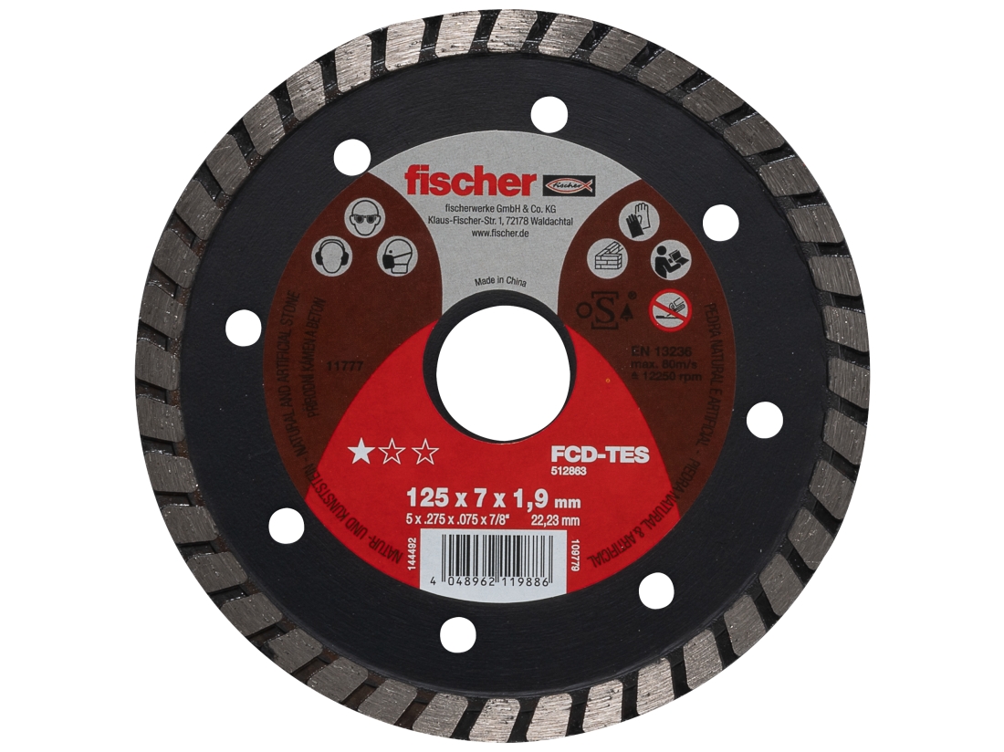 Fischer FCD-TES 125x1,9x22,2 DIA turbo na beton