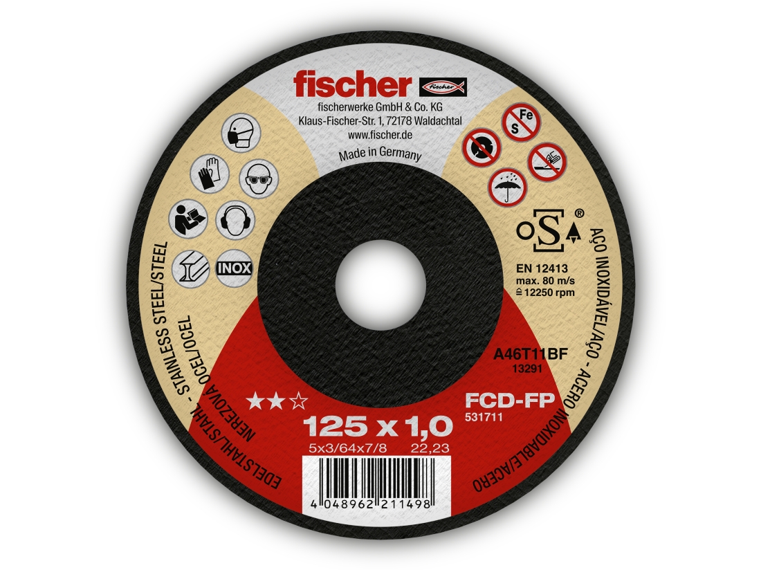 Fischer FCD-FP 125x1,0x22,23 plus