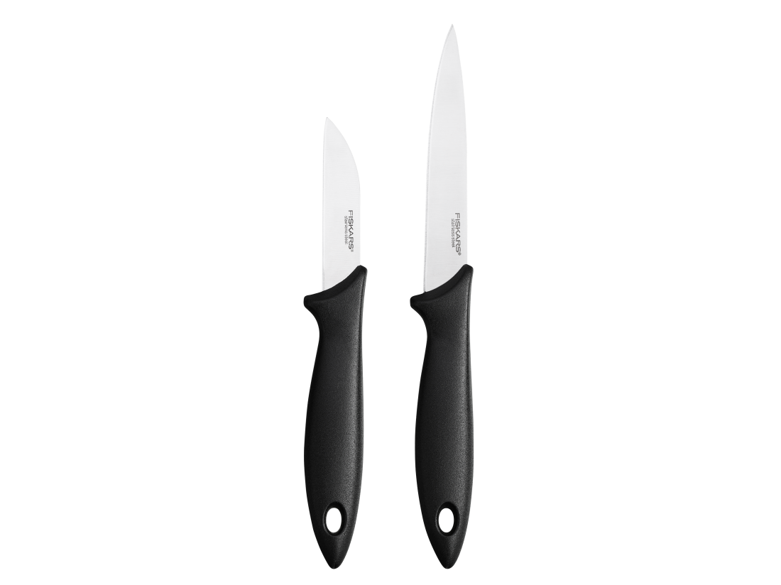 Fiskars Essential sada - nůž loupací a nůž okrajovací