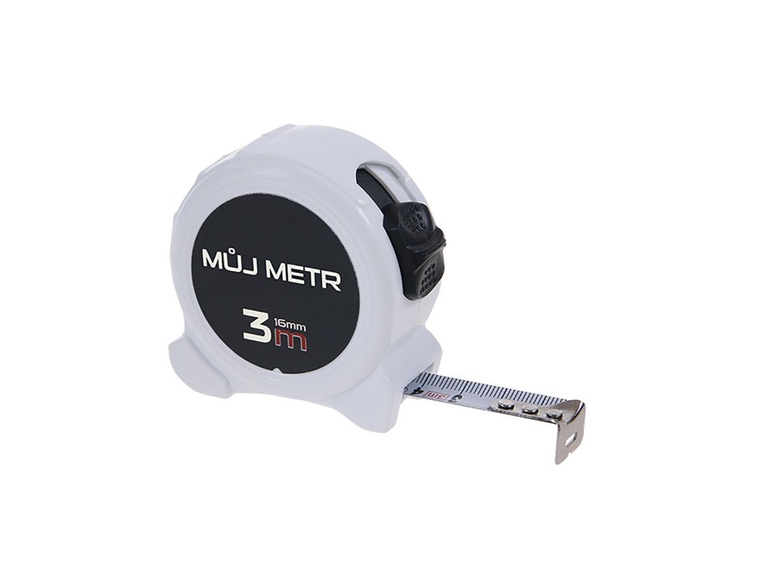 Levior Svinovací metr  3mx16mm s nápisem  MUJ METR