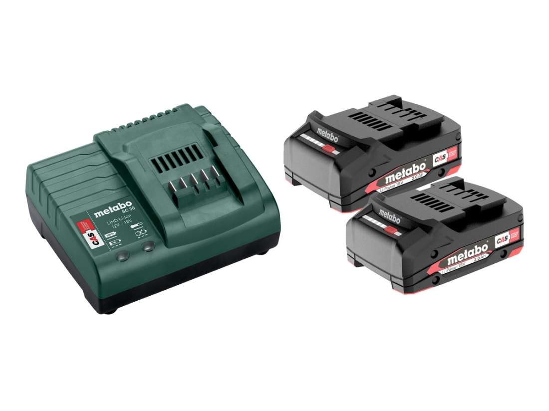 Metabo Basic-Set 18V 2 x Li-Ion 2,0 Ah