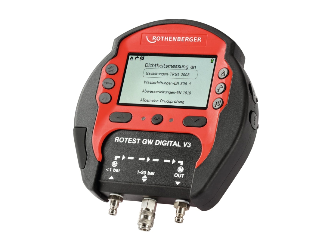 Rothenberger ROTEST GW Digital V3 - sada Plyn / Voda