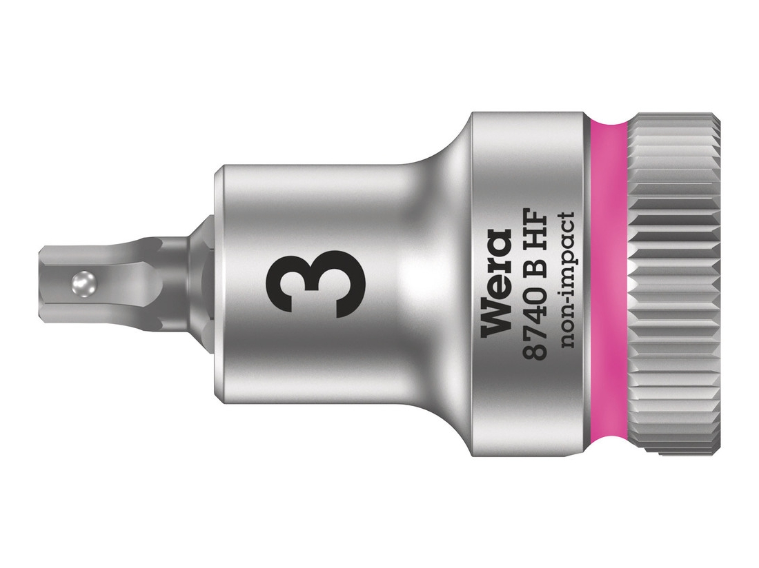 Wera 8740 B HF Zyklop zástrčný nástavec, s přidržovací funkcí, upínací čás 3/8", 3 x 35 mm