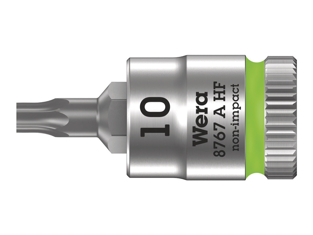 Wera 8767 A HF TORX® Zyklop zástrčný nástavec, s přidržovací funkcí, upínací část 1/4", TX 10 x 28 mm