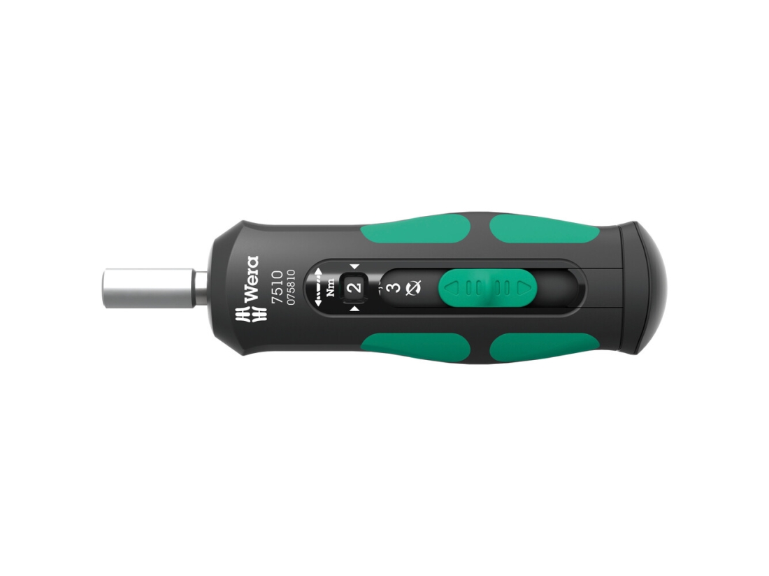 Wera 7510 Momentový šroubovák Kraftform Safe-Torque Speed, 1-3 Nm, 1/4" x 1,0 Nm x 1,5 Nm x 2,0 Nm x 2,5 Nm x 3,0 Nm x 147.5 mm