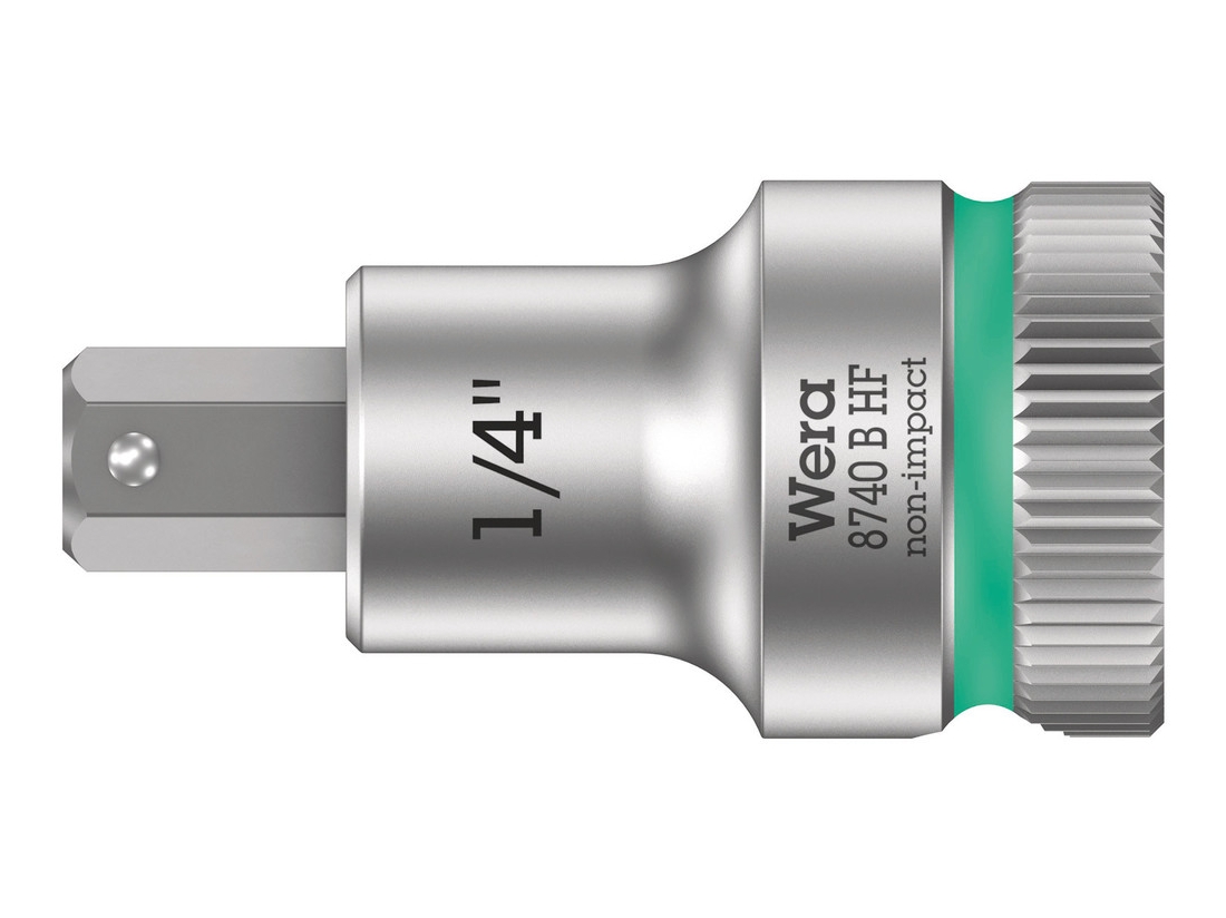 Wera 8740 B HF Zyklop zástrčný nástavec, s přidržovací funkcí, upínací čás 3/8", 1/4" x 35 mm