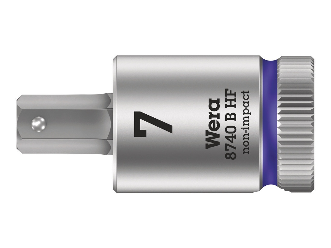 Wera 8740 B HF Zyklop zástrčný nástavec, s přidržovací funkcí, upínací čás 3/8", 7 x 38.5 mm