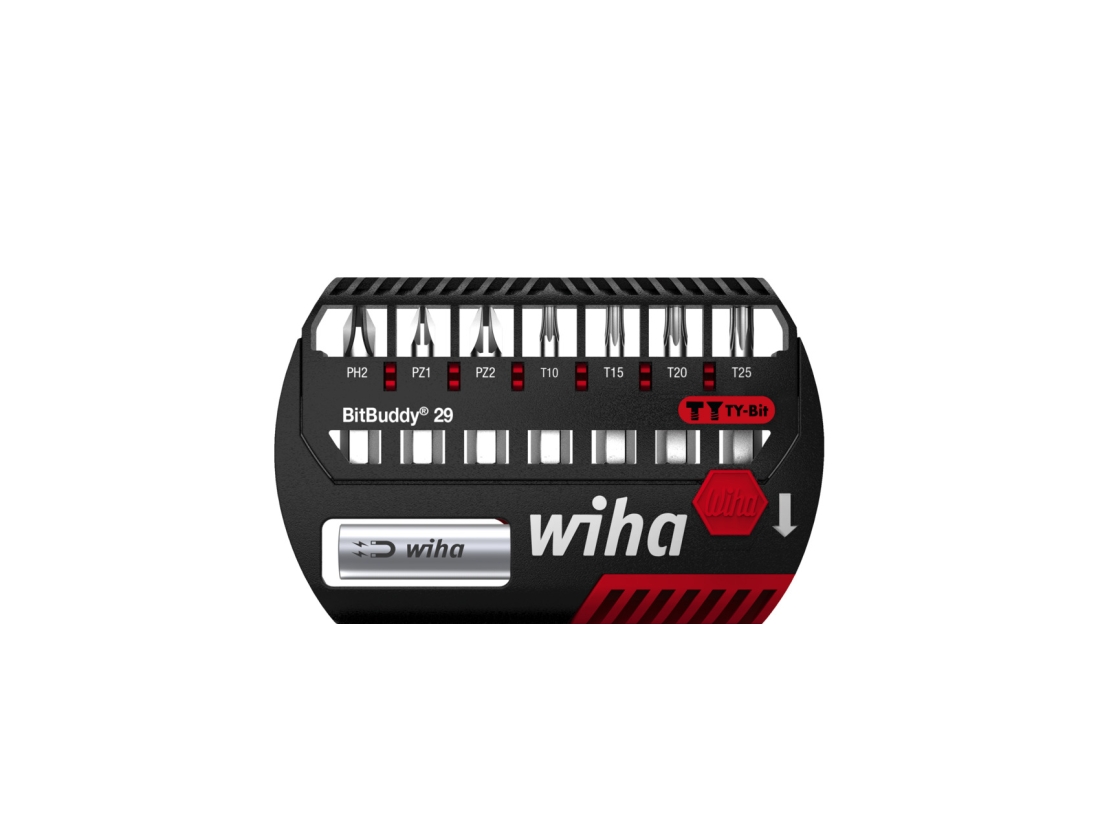 Wiha Sada bitů BitBuddy® bit TY 29 mm Phillips, Pozidriv, TORX® 9díl. 1/4" C6,3