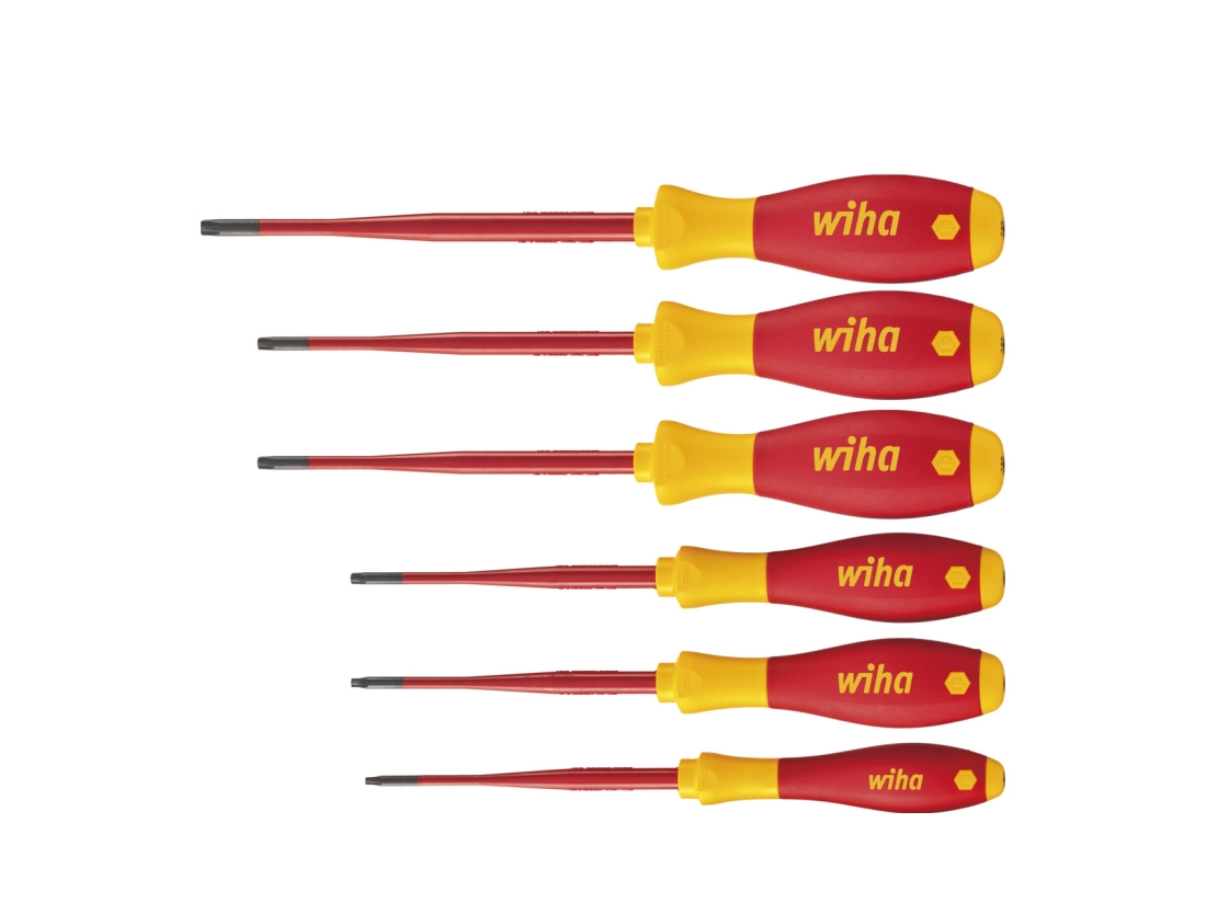 Wiha Sada šroubováků SoftFinish electric slimFix TORX® Tamper Resistant (s otvorem), 6díl.