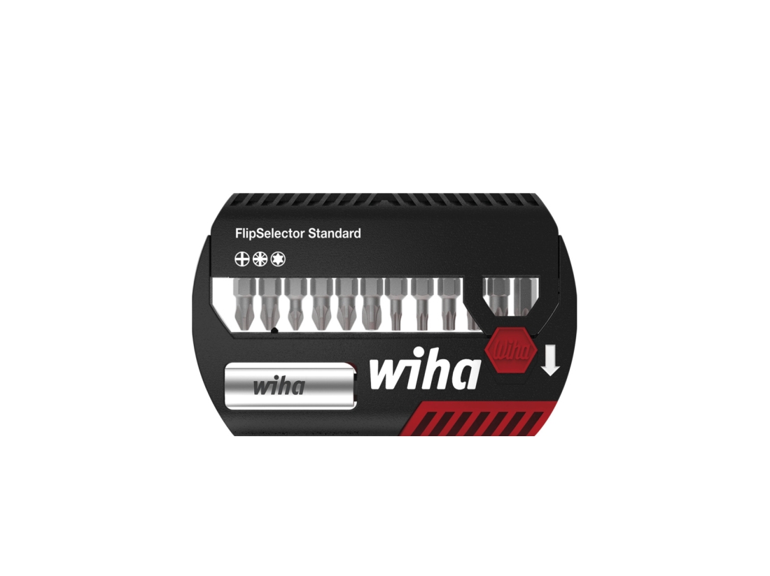 Wiha Sada bitů FlipSelector standard 25 mm Phillips, Pozidriv, TORX® 15díl. 1/4" C6,3 s klipsem na opasek