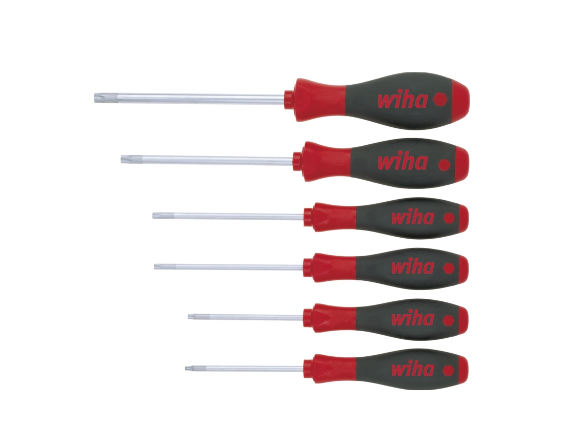 Wiha Sada šroubováků SoftFinish TORX® Tamper Resistant (s otvorem), 6díl.