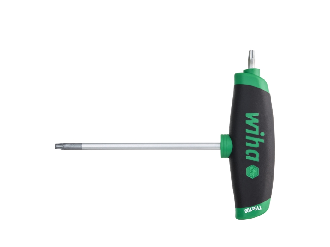 Wiha Zástrčný klíč s rukojetí tvaru T ComfortGrip TORX® s boční pracovní částí, matně chromovaný T20