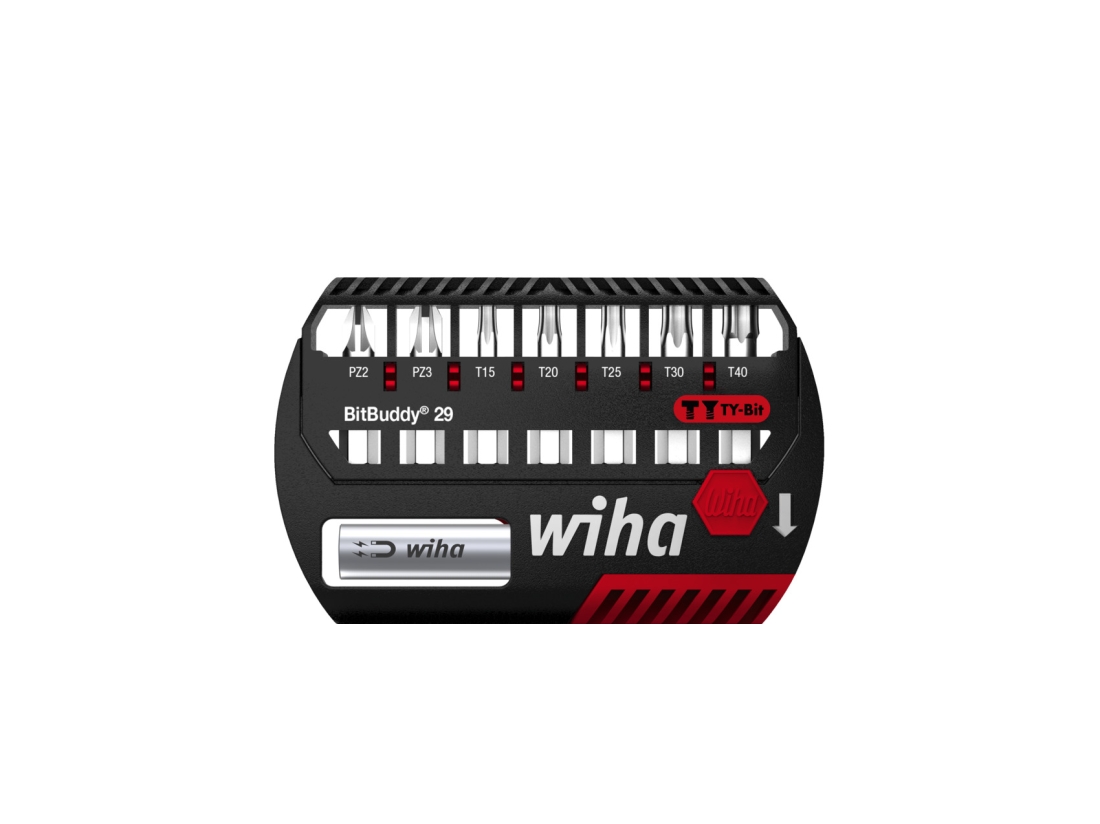 Wiha Sada bitů BitBuddy® bit TY 29 mm Pozidriv, TORX® 9díl. 1/4" C6,3