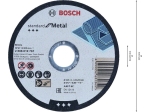 Bosch Řezací kotouč Standard for Metal 115 x 1 x 22, 23 mm, rovný PROFESSIONAL