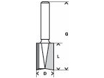 Bosch Drážkovací fréza; stopka 6 mm PROFESSIONAL