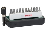 Bosch 12dílná sada standardních šroubovacích bitů, smíšená (PH, PZ, T)