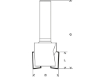 Bosch Drážkovací fréza na drážky pantů 8 mm, D1 19 mm, L 12, 5 mm, G 51 mm PROFESSIONAL