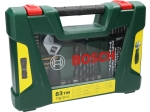 Bosch 83 ks TiN set šroubovacích bitů a vrtáků se svítilnou a francouzským klíčem PROFESSIONAL