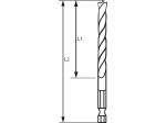 Bosch Spirálový vrták do dřeva s šestihrannou stopkou 1/4" 3 x 33 x 74 mm PROFESSIONAL