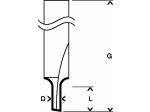 Bosch Drážkovací fréza; stopka 6 mm PROFESSIONAL