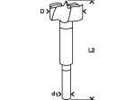 Bosch Forstnerovy vrtáky, DIN 7483 G 20 x 90 mm, d 8 mm PROFESSIONAL